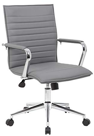 Boss Office Products Hospitality Chair, Grey, 23 d x 26 w x 38.5 h