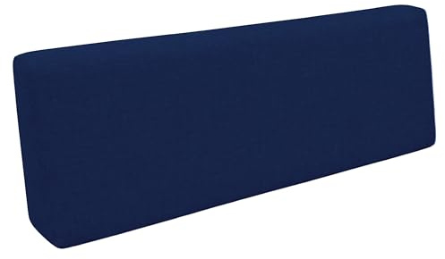 POKAR Palettenkissen Palettenauflagen mit abnehmbarem Bezug Palettenauflage Palettenmöbel Palettensofa, Rückenlehne 120x40, Dunkelblau