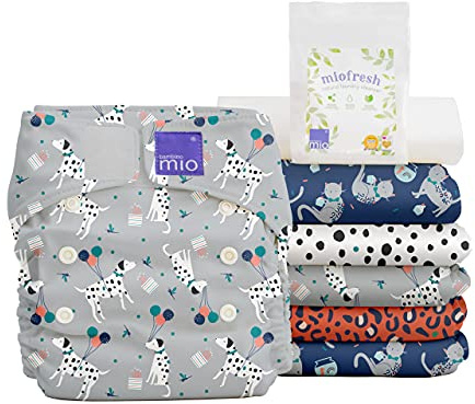 Bambino Mio NKSOX PET2, Miosolo Set Di Pannolini Lavabili, Cuccioli In Festa - 1500 g