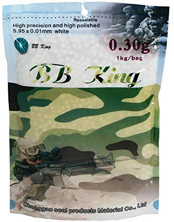 BB King Precision Softairkugeln BB 0.30g 3.333er Beutel weiß
