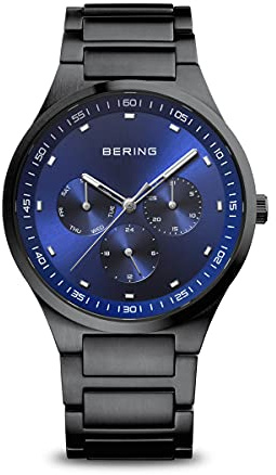 BERING Uomo Analogico Quarzo Classic Orologio con Cinturino in Acciaio inossidabile Cinturino e Vetro zaffiro 11740-727