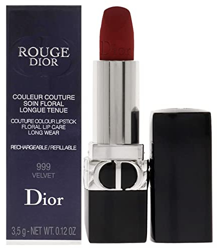 Christian Dior Rouge Dior Couture Lipstick - 999 Velvet Lipstick (Refillable) Women 0.12 oz