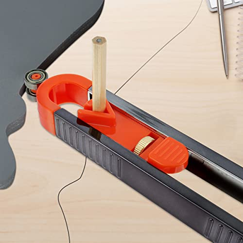 Jauge de Contour Règle avec Serrure, Jauge de Duplication de Contour pour copier avec précision la forme irrégulière, Règle de Traçage de Profil avec Crayon pour Travail du Bois