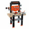 Smoby - Black and Decker Kids Centre Workbench Age 3+, 92 piece Pretend play toy workbench with mechanical cordless screwdriver, car kit, tools, vice is suitable for children kids aged 3 yers and over