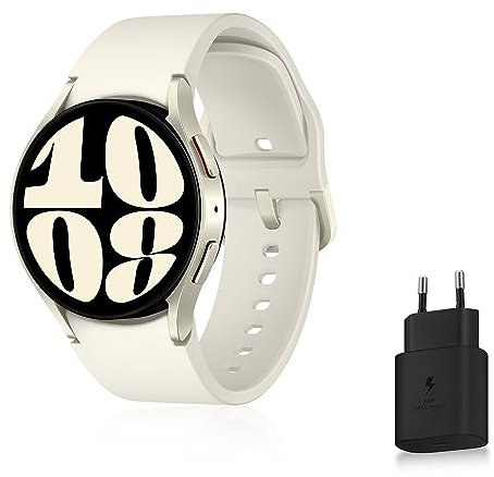 Samsung Galaxy Montre Connectée Watch6 avec Chargeur, Suivi de Santé, Suivi Sportif, 4G, 40mm, Or, Exclusivité Amazon Version FR