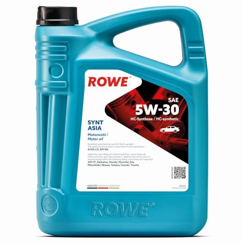 Rowe Motoröl 5W-30 Synt Asia Motorenöl Motor Oil Schmieröl Api Sn Acea C3 5L
