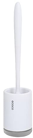 Maiju Ecoco Set de escobillas y Soportes para inodoros Cepillo para inodoros Soporte para Drenaje Hueco para baños Kit de cepillos de Limpieza Suave para inodoros con Carrito