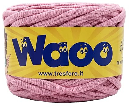 fettuccia Waoo per borse in cotone ecologico a 500g-100m colori e spessori sempre regolari per realizzare le tue borse in tranquillita (rosa - 33)