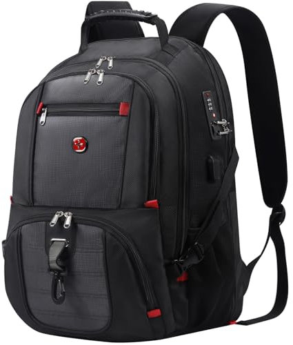 star cloud Mochila escolar para niños, mochila de viaje para hombre, grande, 17,3 pulgadas, mochila para ordenador portátil, bolsa de trabajo, resistente al agua, para negocios, viajes, escuela, color