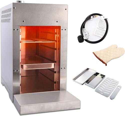 Kadxyan Griglia Professionale per Bistecca a Propano, Macchina per Rosolare Bistecche da 1500 ℉, Griglia per Bistecca a Cottura Rapida in Acciaio Inossidabile, Griglia per Barbecue Commerciale