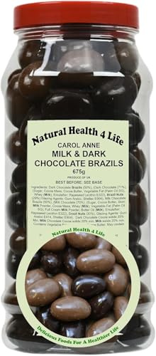 Natural Health 4 Life Carol Anne Milk Chocolate & Dark Chocolate Brazil Nuts Mix 675g