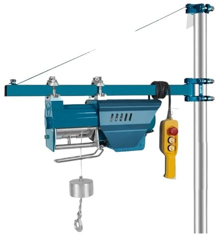 Palan électrique à câble Palan électrique à câble en acier de qualité industrielle, 125-360KG, 35M, 220V, 50Hz, monophasé, bloc mi ni de levage à vitesse rapide, équipement de grue(180-360KG 35M)