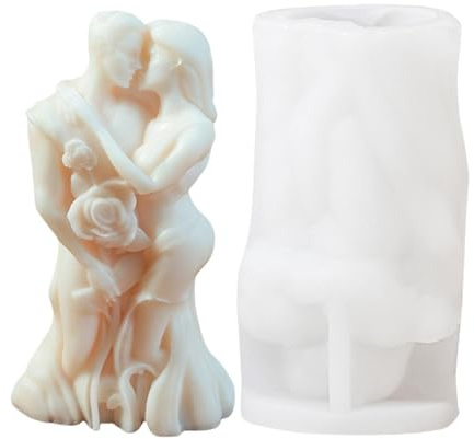 Umarmendes Paar Kerzenform, Liebespaar Kerze Silikon Harz Form, Valentinstag-Silikonformen, Silikonform Für Kerzen In Liebesform, Für Hochzeit Jubiläumsgeschenk Haus Dekoration