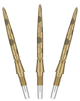 Target Darts Swiss Point Storm Steel Dart Points, Onyx (3 Pack Set of Tips) 26MM – Gold | Change Dart Points, Spare Tips, Professional Darts Accessories