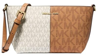 Michael Kors MK Signature - Borsa a tracolla piccola, Cervo Multi, Small, Borsa a tracolla