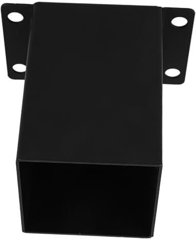 Tofficu Wood Pavilion Post Base Bracket Kit Black Support Brackets for Pergolas Gazebos and Outdoor Structures Easy Installation Resistant Enhanced Stability