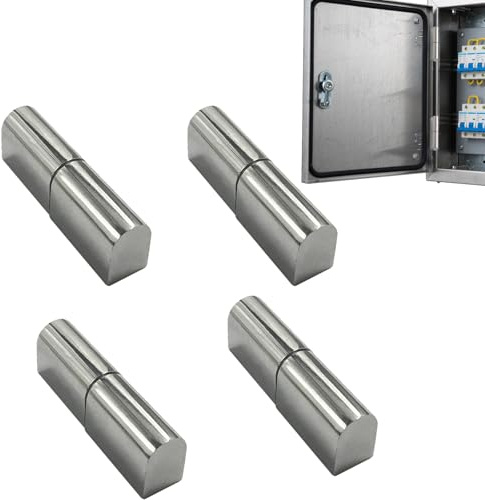 Eruceky 4 Bisagras de Soldadura de Acero Inoxidable, Bisagra Industrial, para Puertas de Metal y Jardín