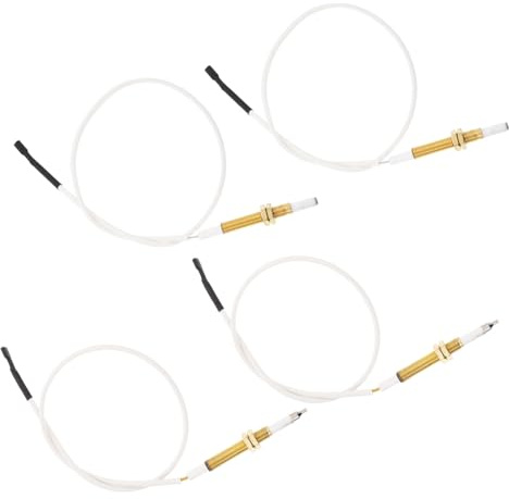 NUOBESTY Accenditore per Fornello a Gas in Rame e Ceramica 2 Set Ago Sensore Alto 25mm, Alta Ripetibilità e Tenuta, Ricambio per Cucina a Gas e Forno