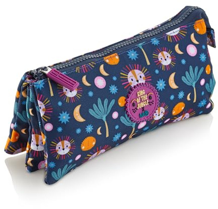 Miquelrius - Estuche Escolar, Portatodo Triple, Mini León