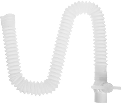 PRETYZOOM Foldable Bucket Drain Valve 9.65x2.76x2.56 in, Leak-Proof & Heat-Resistant Drainage System for Quick Water Release, Ideal for Small Bathrooms & Folding Bathtubs for Adults