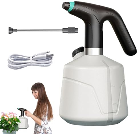 Bottiglia Spray Elettrica,Nebulizzatore Elettrico Automatico Per Piante - Sprayer Portatile Continuo Ricaricabile 2L Multiuso per Pulizia Cura Orchidee e Giardinaggio
