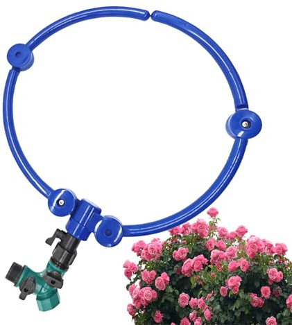 Anillo de Riego para Árboles Liberación Lenta,de Riego Resistente y Duradero - Aspersor Ajustable 360 Grados para De Plantas De Terraza Arbustos Parterres Y Plantas De Exterior En