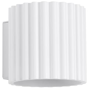 Sollux Lighting Vägglampa inomhus - Vägglampa i aluminium - 1 ljuskälla - LED-lampa - Vit Aura