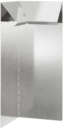 Xhnifbn Schneckenzaun Silber 10 x 10 x 25 cm Edelstahl, Stabiles Schneckenblech für Pflanzenbeete, Robuste Beeteinfassung und Beetumrandung für Garten, Terrasse und Hinterhof