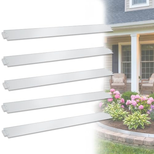 Froadp 10m Bordures de Jardin Plate-Bande de Galvanisé Métal Bordures de Pelouse pour Jardin Conception Plantes Légumes Herbe Floral en Croissance(100x15cm)