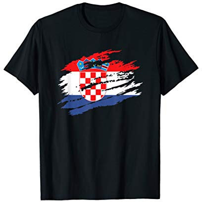 Kroatische Flagge Kroatien Fußball Handball Basketball T-Shirt
