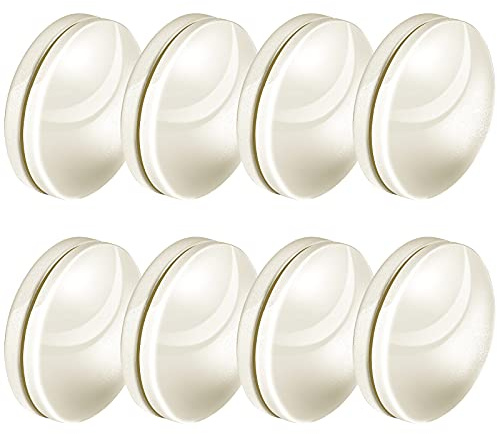Magnetische Vorhanggewichte, mit Kunststoff überzogen, strapazierfähig, kein Nähen, Duschvorhang-Magnete, vermeiden Sie das Herumblasen, Arbeit für Vorhänge, Outdoor-Vorhangeinlage (Beige, 6 Sets)