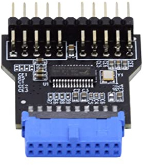chenyang USB 3.0 Frontpanel Header 19/20 polig 1 auf 2 HUB 9/10 polig Mainboard Header Erweiterungsadapter