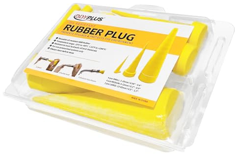 DLYYPLUS Universal Hydraulic Oil Service Plugs, Rubber Bungs for Holes, Prevent Drips on Your Carpets and Flooring, Radiator Draining Drip Stoppers, Oil Pipe Bungs, 2 Large, 4 Medium, 4 Small