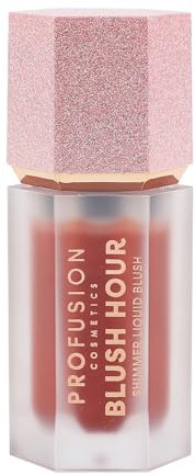Profusion Cosmetics Blush Hour Shimmer Liquid Blush, Blendable Dewy Cheek Tint with Rich Pigment for a Radiant and Luminous Glow