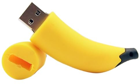 Cvoepobey Cute Banana USB Flash Drive 64GB 2.0 Pen Drive for Kids USB Stick Gift 64G Fruit Theme