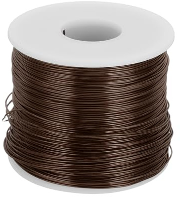 QUARKZMAN 0.8 mm x 235 M Basteldraht, Anodisiertes Aluminium Schmuckdraht, Bonsai Aluminiumdraht für Skulpturen, Basteln, Skelett, Kränze, Schmuckherstellung, 20 Gauge Braun