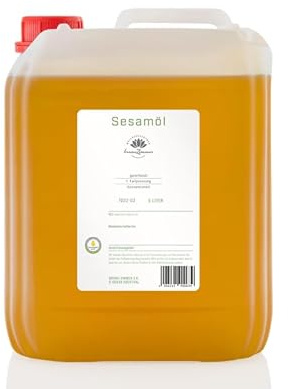 Sesamöl 1. Kaltpressung - Massageöl und Basisöl (5 Liter)