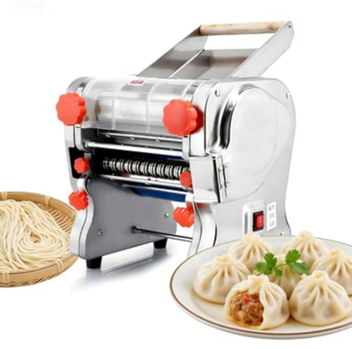 Macchina Per Pasta Fresca Professionale Macchina Pasta Fresca Elettrica Per Noodle,Biscotti,Pizza,Sfogliatrice Con Spessori Regolabili 0.5-20mm Per Uso In Ristoranti E Cucine Domestiche(160)