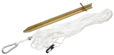 Dönges Abspannsatz für Dreibeinstative (Heringe Sturmverspannung Windsicher) Länge Hering: ca. 30 cm/Länge Abspannseil: ca. 7 m