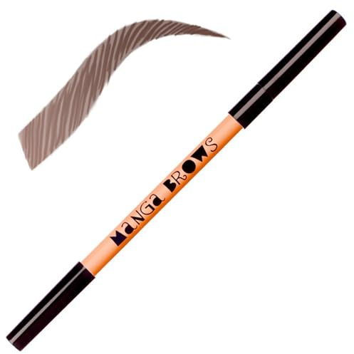 Neve Cosmetics matita per sopracciglia Manga Brows doppia punta + scovolino | Rich brown & black brown