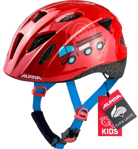 ALPINA Unisex - Barn, XIMO Cykelhjälm, firefighter gloss, 45-49 cm