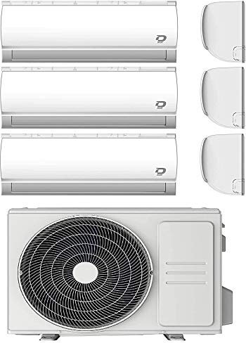 Diloc Condizionatore Trial MultiSplit, Climatizzatore Inverter 6,1 Kw, Gas R32, D.MULTI360 (9000 + 9000 + 12000 BTU)