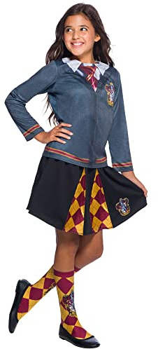 Rubie's - Gryffindor-Kostüm, Top und Rock – Harry Potter – für Kinder, H-300826L, Größe L, 7-8 Jahre, Halloween