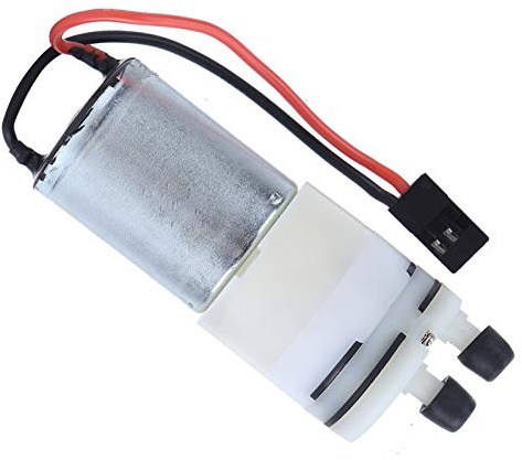 Dilwe RC Boot Wasserpumpe, 3-6V 370 Wasserkühlpumpe mit Motor RC Boote Wasserdichter geräuscharmer Minipumpe JR Stecker