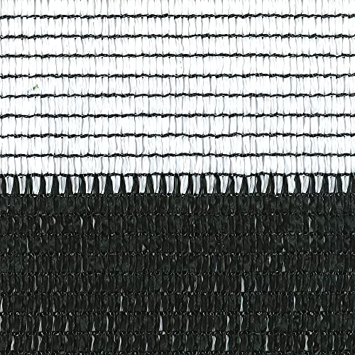 TENAX Soleado Sport, zweifarbiges Sichtschutznetz, 2,00 x 100 m, weiß-schwarz, Abschirmung für Sportplätze, Zäune, Camping, Schwimmbäder, 2,00 x 100 m