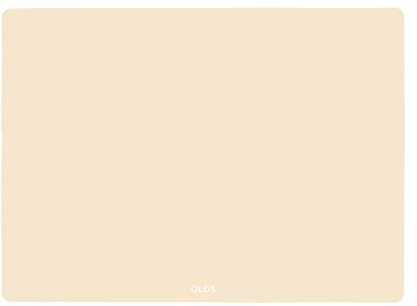 OLGS Silikonmatte 40x30 cm für Baby | Silikon Unterlage Tischmatte, Bastelmatte | Tischset Rutschfestes Platzset Abwaschbar Cream Beige | Knetunterlage Spülmaschinenfeste Platzdeckchen für Kleinkinder