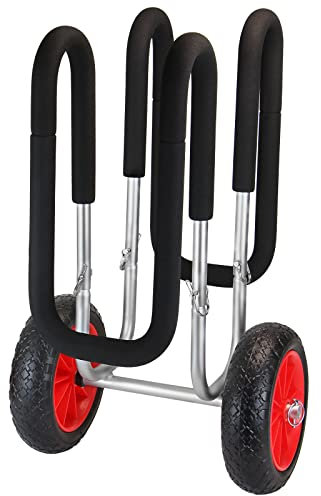 ALPIDEX SUP Transportwagen Stand Up Paddle Board Trolley Wagen Ø25 cm Breite Reifen Surfboard