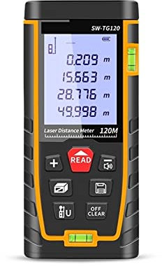 Samnuerly Distance Measure Rangefinder Laser Distance Meter High Precision 40M 50M 60M 70M 80M 100M 120M Laser Rangefinder Measure Tape Construction Tools High-Precision and Accurate (TG70 X)