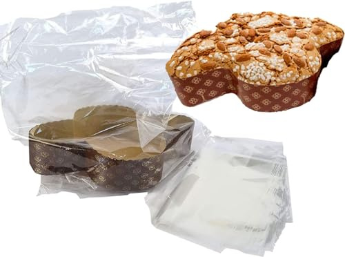 5 Forme Colomba da 1000 gr con 5 Buste in Polipropilene stampo colomba pasquale