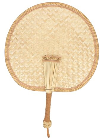 Alipis 2stücke Hand Fan Handgefertigter Sommer Fächer Aus Handgewebt Mittelgroß Chinesischer Stil Für Partys Und Strandausflüge